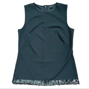 ANN TAYLOR black sequin top